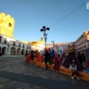 Ambiente en las calles de Badajoz para disfrutar de los homenajes a los carnavaleros