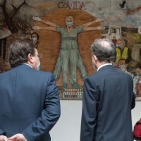 Vara invita a visitar en Badajoz el cuadro homenaje a las víctimas del COVID