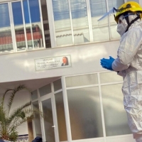 Los bomberos del CPEI muestran su firme compromiso en la lucha contra el coronavirus