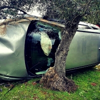 Queda atrapado tras sufrir un accidente en San Vicente de Alcántara (Badajoz)