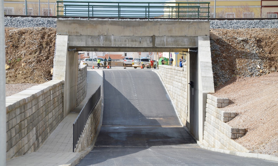 Nuevo paso soterrado bajo la vía férrea en Zafra