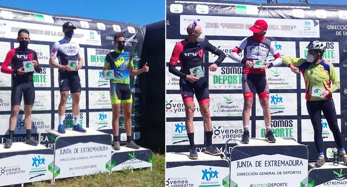 Tres podiums para el Kazajoz Team en la primera puntuable del Open de Extremadura de XCM