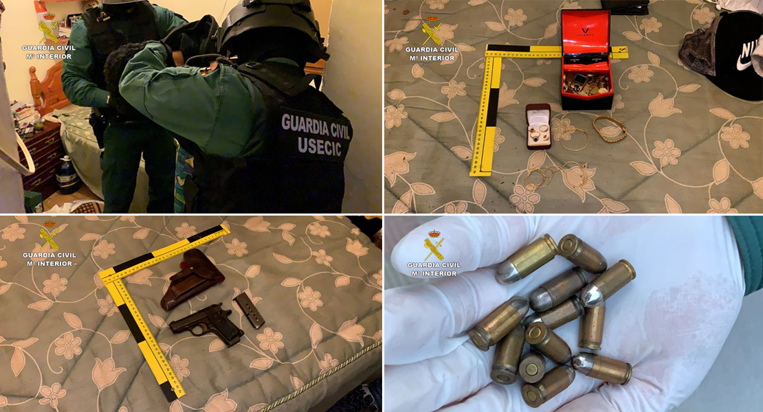 Cae un peligroso grupo criminal en Extremadura dedicado al robo en interior de viviendas