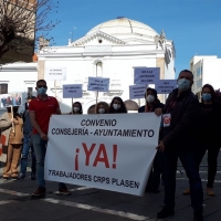 Apoyo a los trabajadores del CRPS - Plasencia contra la privatización de la Junta