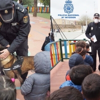Los más pequeños conocen la labor de la Policía Nacional en Badajoz