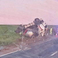 Vuelco de un camión en la N-432