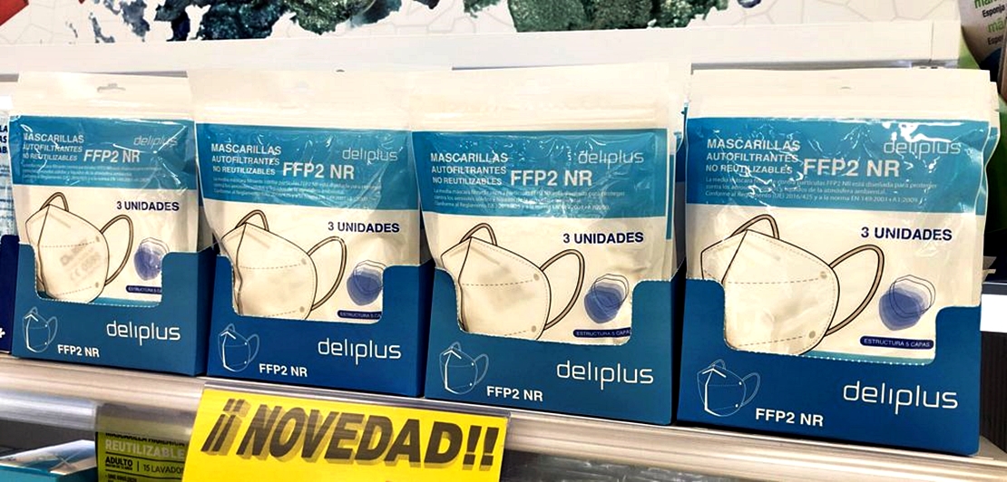 Mercadona comienza a vender mascarillas FFP2 en sus supermercados