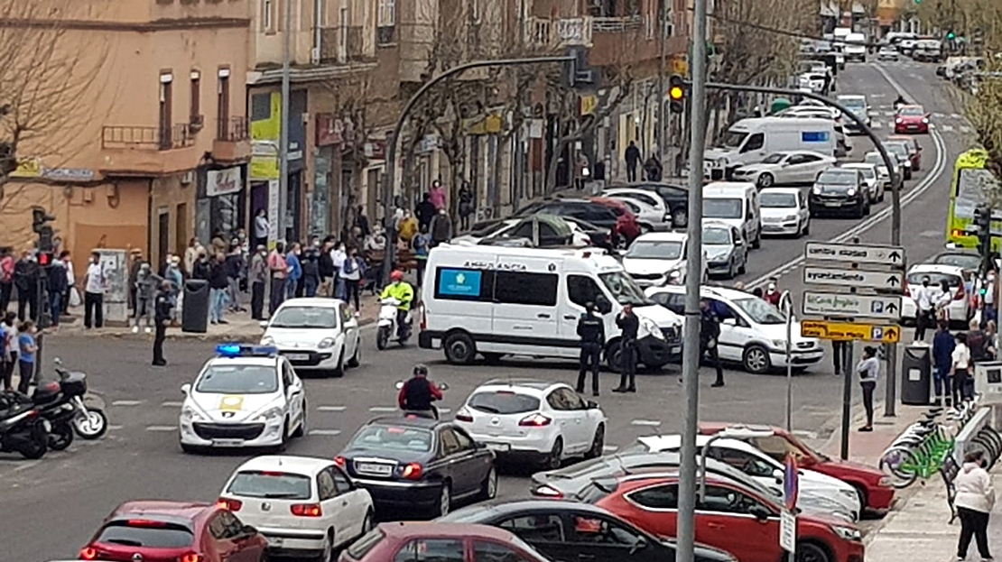 Un herido en una colisión en Ricardo Carapeto