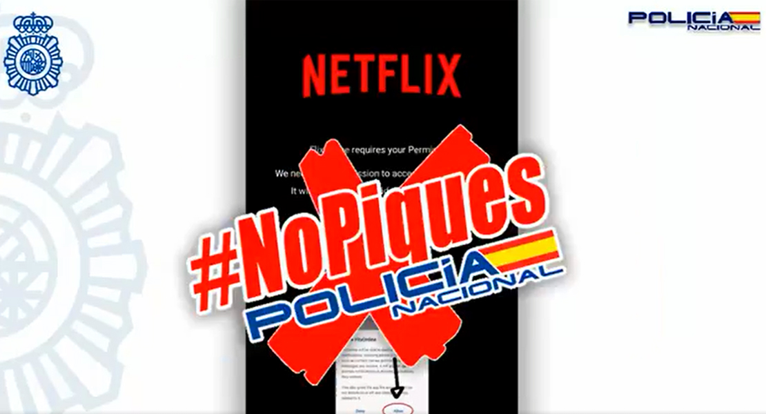 La Policía alerta de un virus que te roba Whatsapp haciéndose pasar por Netflix