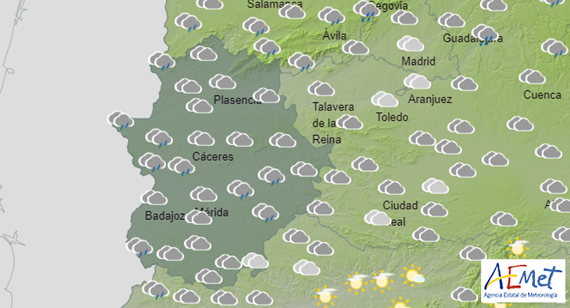 Cambios en el tiempo durante los próximos días en Extremadura