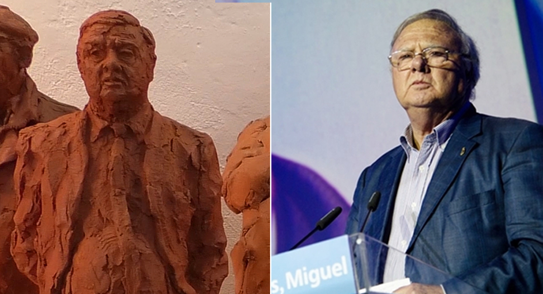 La estatua homenaje a Miguel Celdrán estará lista en mayo