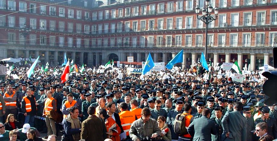AUGC anuncia una gran movilización de guardias civiles