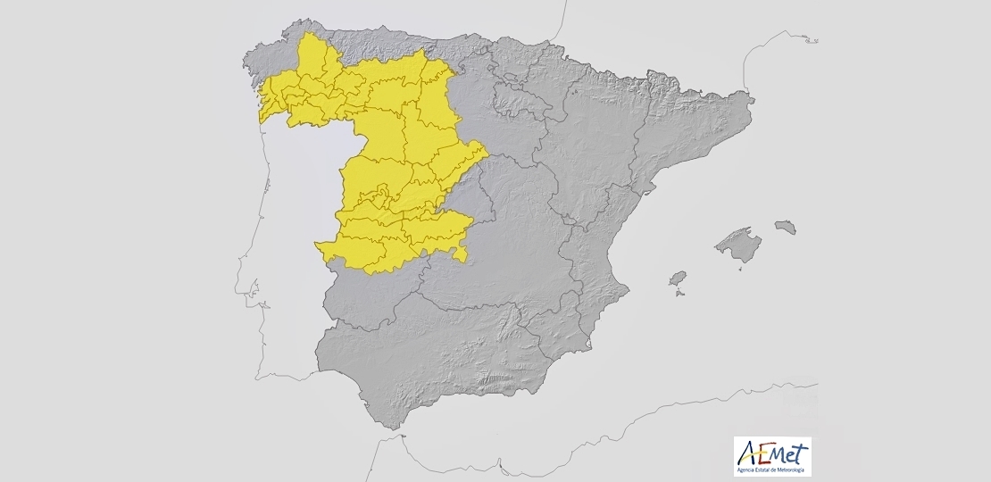El 112 de Extremadura informa de nuevo sobre la alerta por lluvias y tormentas