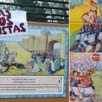 Destrozan el mural en reconocimiento al rey Alfonso IX en Badajoz instalado hace menos de un mes