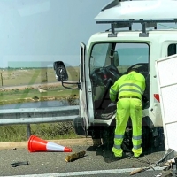 Accidente de camión en la A-66