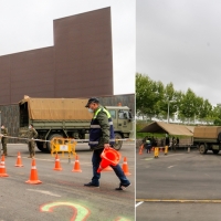 El Ejército instala varias carpas en IFEME-Mérida