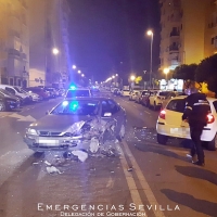 Un conductor de 25 años causa un accidente de tráfico y triplica la tasa de alcohol