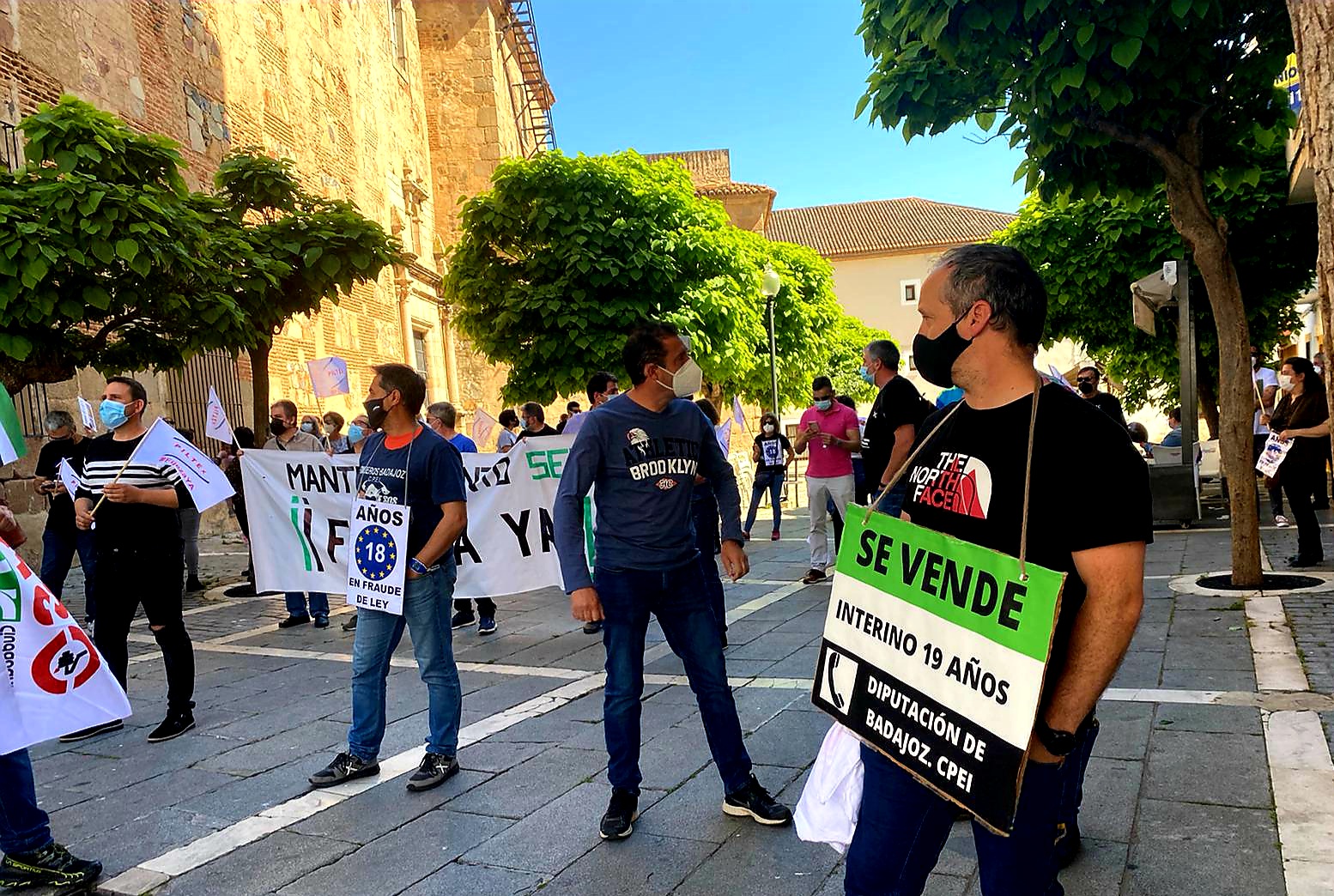 REPOR/ Manifestación de USO en la Asamblea de Extremadura