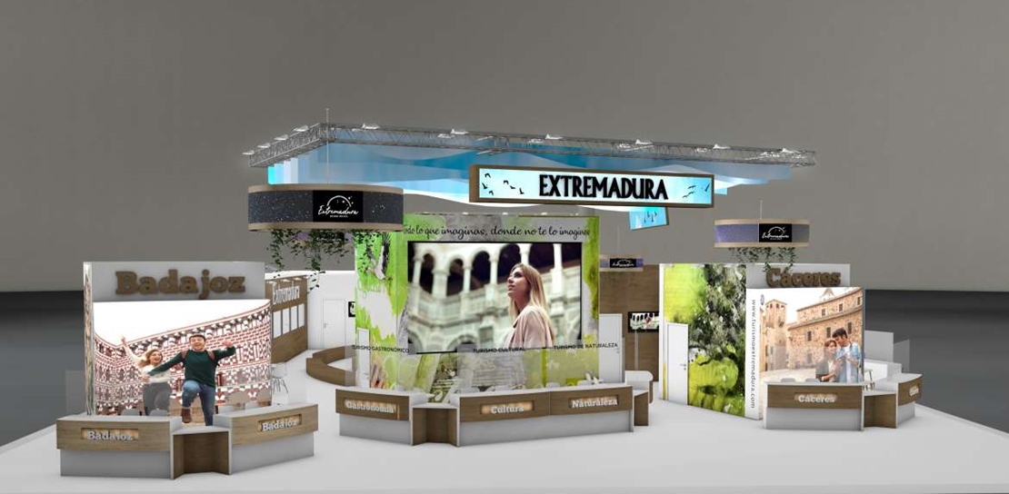 Dan a conocer el stand que Extremadura llevará a FITUR 2021