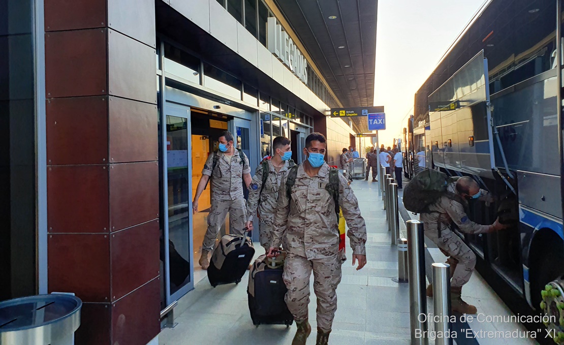 Regresan los últimos militares procedentes de Mali a Extremadura