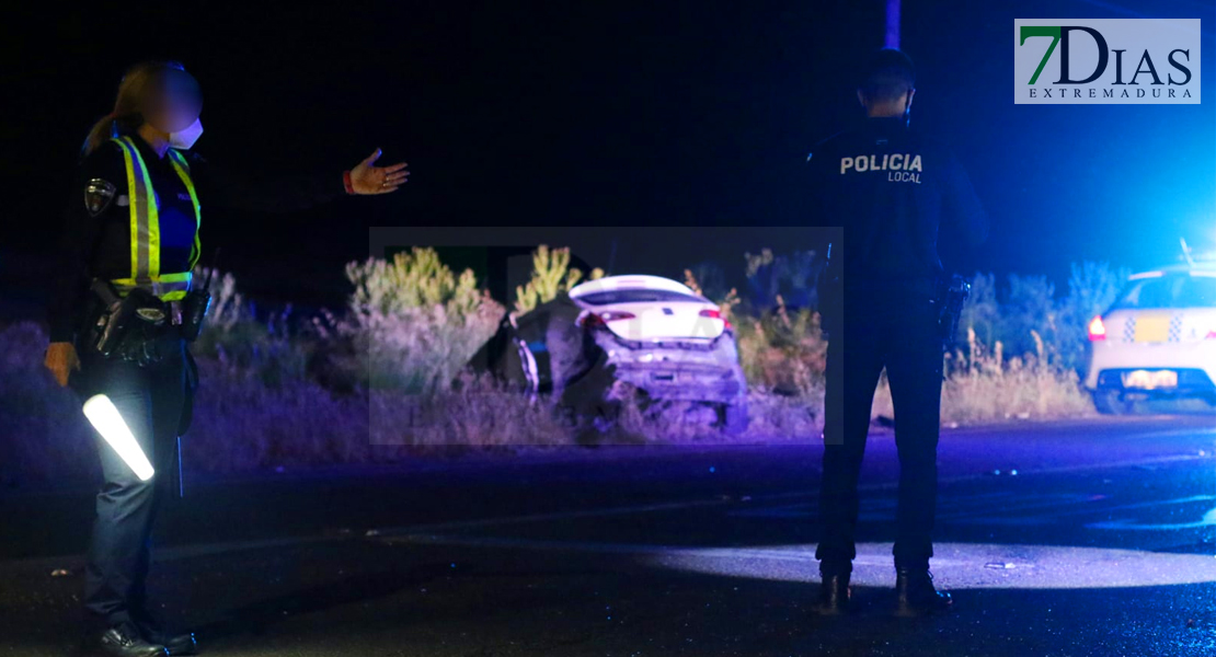 Grave accidente en el cruce de La Granadilla en Badajoz