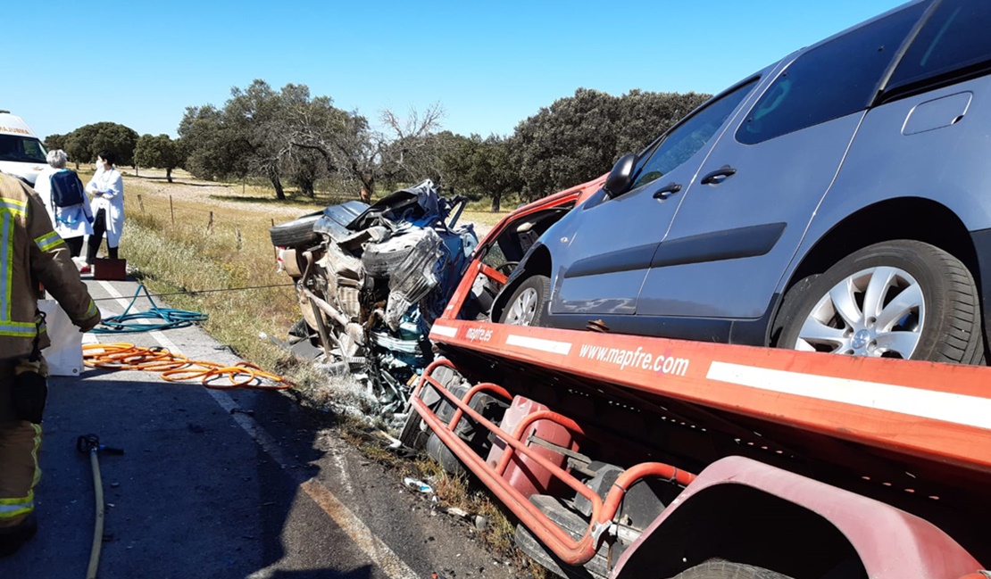 Colisión mortal en Extremadura