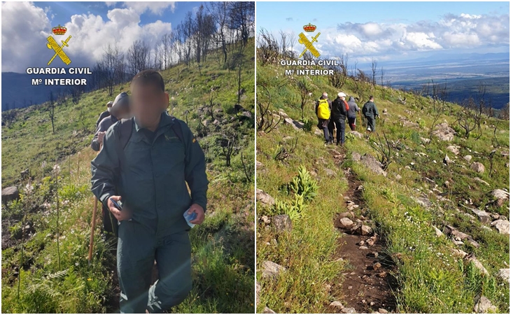 Rescatan a un senderista en el término municipal de Aldeanueva de la Vera (Cáceres)