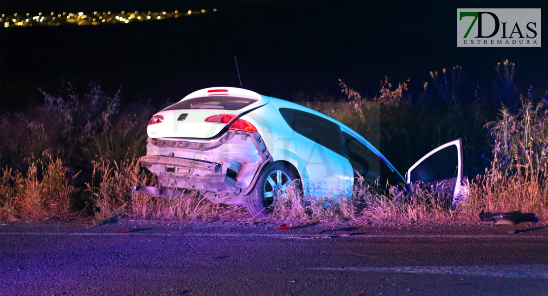 Grave accidente en el cruce de La Granadilla en Badajoz