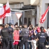 REPOR: Los aficionados reciben al Zamora en su llegada al Estadio