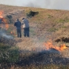 Incendio forestal frente a Los Montitos (Badajoz)