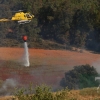 Incendio forestal frente a Los Montitos (Badajoz)