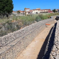 A punto de concluir las obras de encauzamiento del arroyo la Nave en Valverde de Leganés