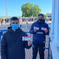 Nando y Ángel, los primeros blanquinegros en conseguir su entrada para la fase de ascenso