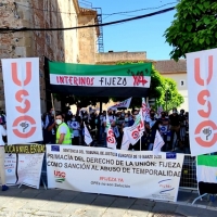 REPOR/ Manifestación de USO en la Asamblea de Extremadura