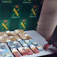 La Guardia Civil interviene 110.000 euros sin declarar en Extremadura