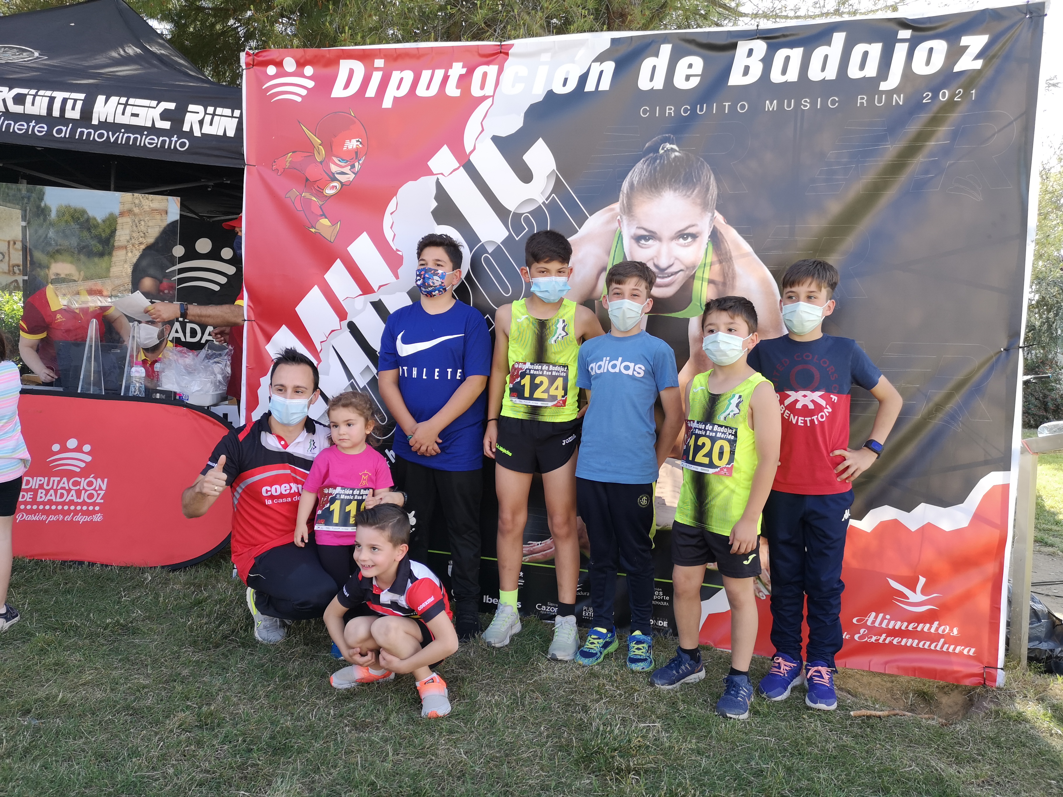 Mérida inauguró el circuito de pruebas Music Run de la Diputación de Badajoz