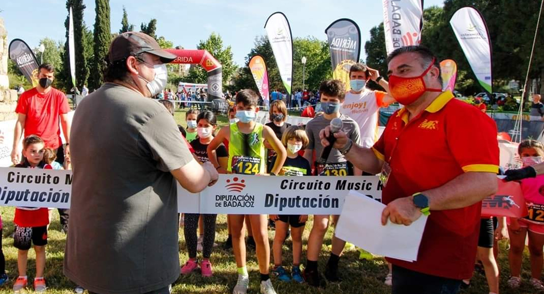 Mérida inauguró el circuito de pruebas Music Run de la Diputación de Badajoz