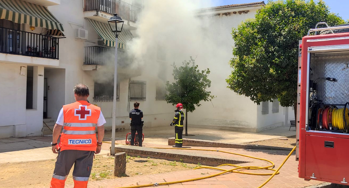 Incendio de vivienda en Villafranca de los Barros (BA)