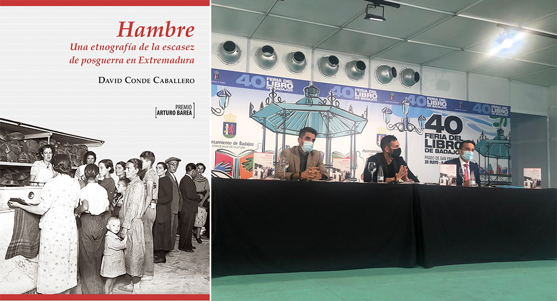 &#39;Hambre&#39;, premio Arturo Barea 2019, se ha presentado en la Feria del Libro de Badajoz