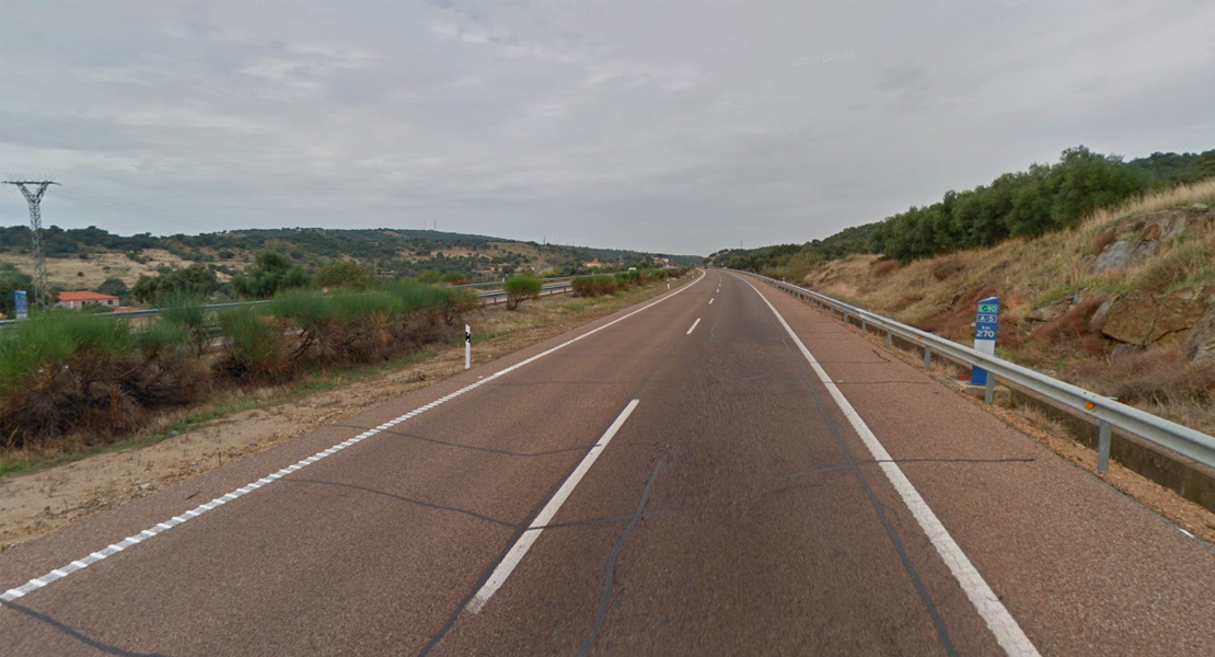 Cuatro jóvenes heridos tras una colisión en la A-5 a su paso por Extremadura