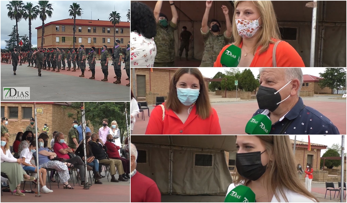 Acto de despedida de la brigada Extremadura XI antes partir a Letonia