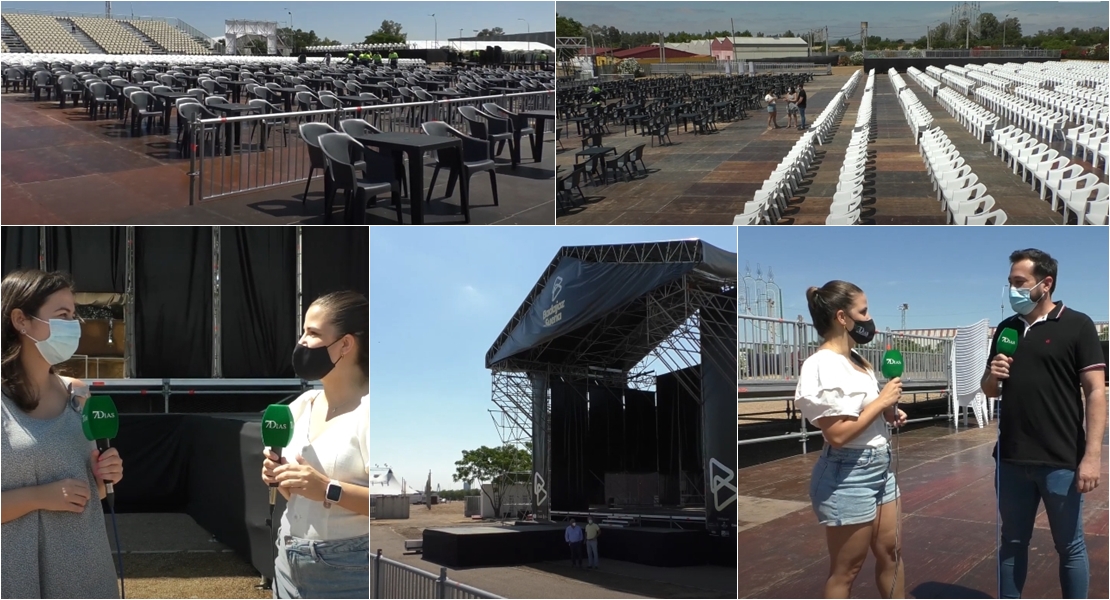 Festival Badajoz Suena: Así están preparando el auditorio