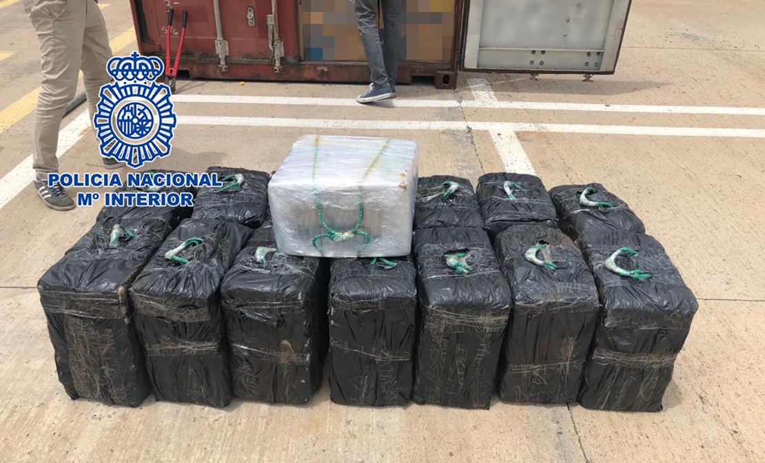 Intervenidos 450 kilogramos de cocaína en un contenedor