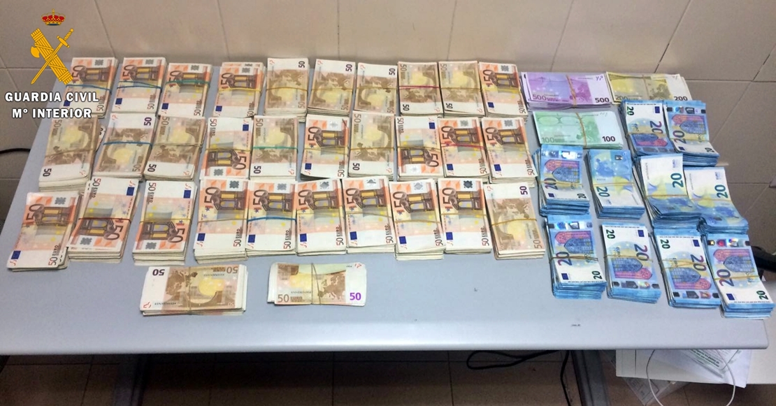 Intervienen 16.000 euros sin declarar en la frontera de Caya