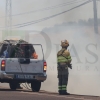 REPOR - Imágenes del incendio declarado nivel 1 de peligrosidad a la salida Badajoz