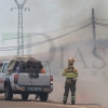 REPOR - Imágenes del incendio declarado nivel 1 de peligrosidad a la salida Badajoz