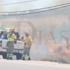 REPOR - Imágenes del incendio declarado nivel 1 de peligrosidad a la salida Badajoz