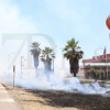 REPOR - Imágenes del incendio declarado nivel 1 de peligrosidad a la salida Badajoz