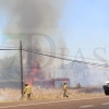 REPOR - Imágenes del incendio declarado nivel 1 de peligrosidad a la salida Badajoz