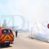 REPOR - Imágenes del incendio declarado nivel 1 de peligrosidad a la salida Badajoz